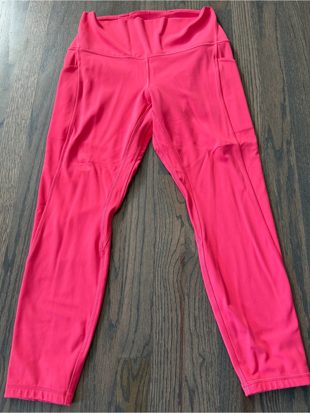 Lululemon High-Rise Leggings in Bright Pink